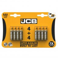 JCB AAA Super Alkaline Batteries 8pk*