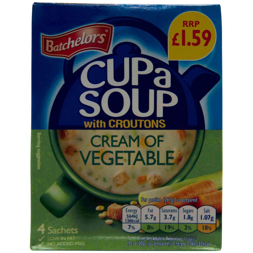 Batchelors Cup a Soup Cream Of Vegetable 4 Sachets