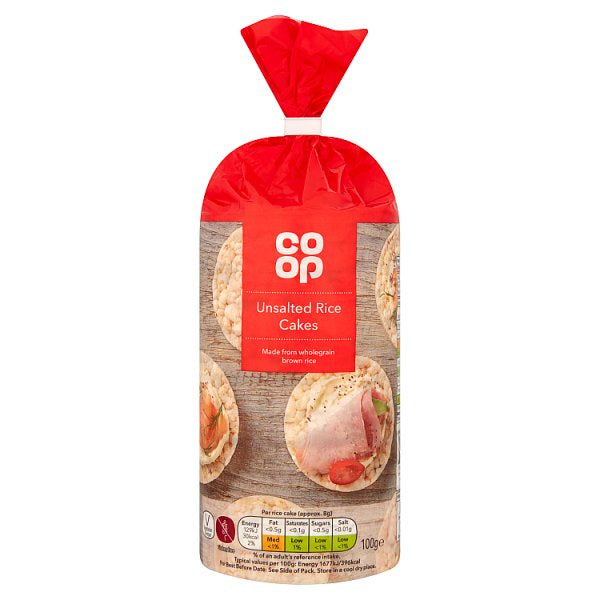 Co-op Unsalted Rice Cakes 100g