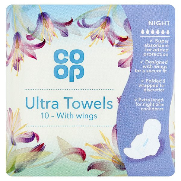 Co-op Ultra Towel Night + Wings 10pk