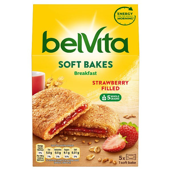 Belvita Breakfast Soft Bakes - Strawberry (5) #