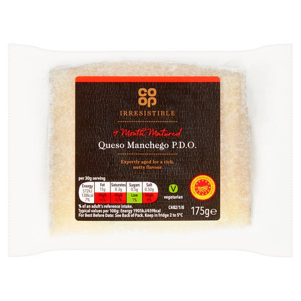 Co-op Irresistible Manchego Cheese 175g