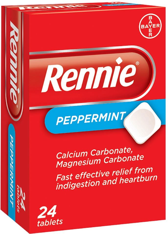 Rennie Peppermint Tablets 24pk *