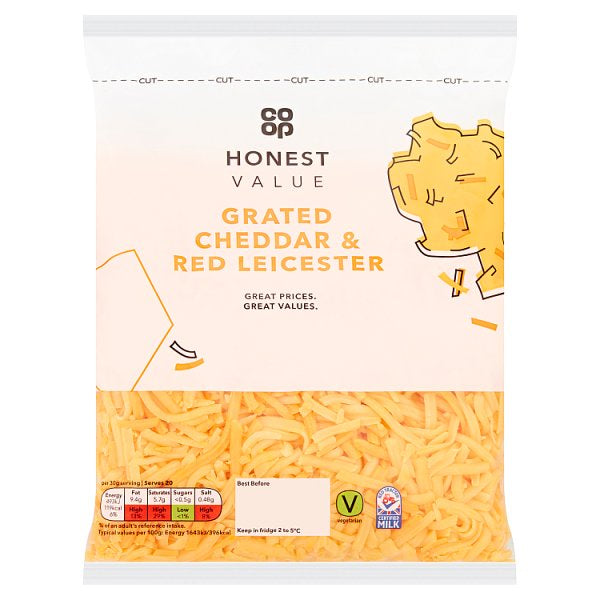 Co op HV Grated Cheese 500g