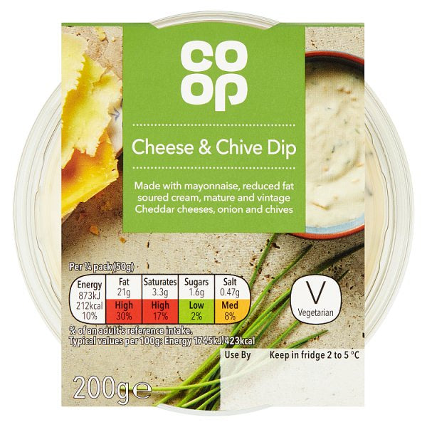Co-op Cheese & Chive Dip 200g