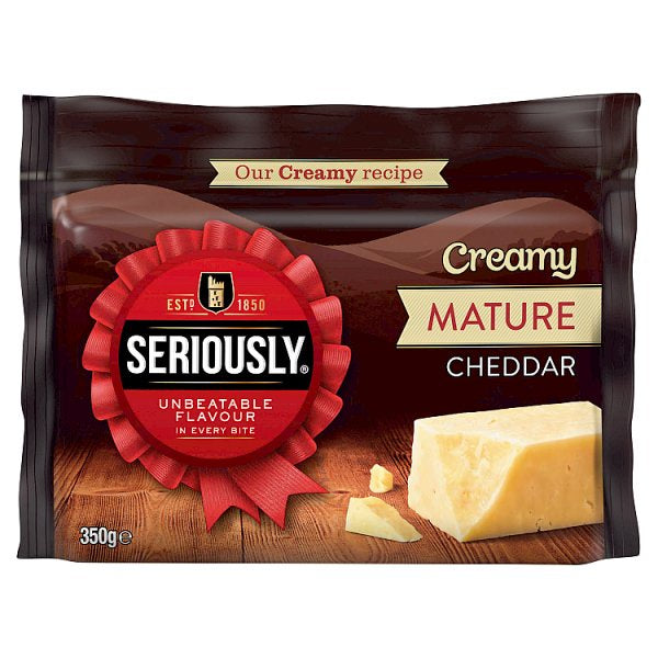 Seriously Creamy Mature White Cheddar 350g #
