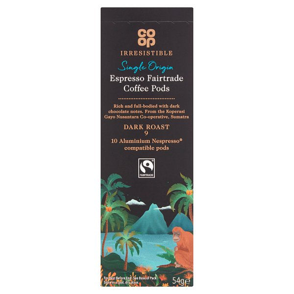 Co op Nespresso Sumatran Coffee Pods 10pk