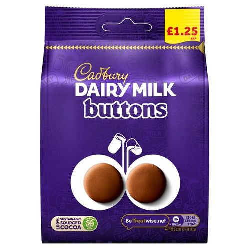 Cadbury Dairy Milk Giant Buttons PM135 95g *
