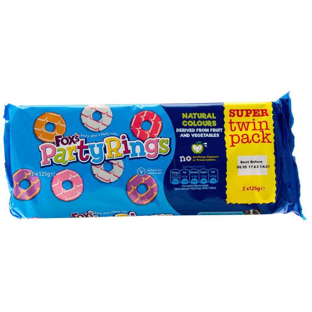 Fox's Party Rings (2x125g)