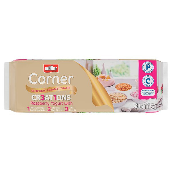 Muller Corner Yogurts Creations - Raspberry  6pk #