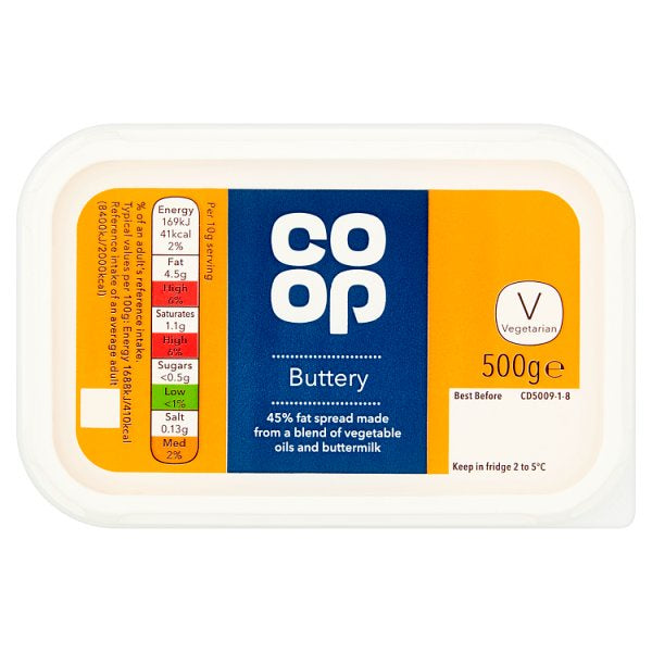 Co Op Buttery Spread 500g