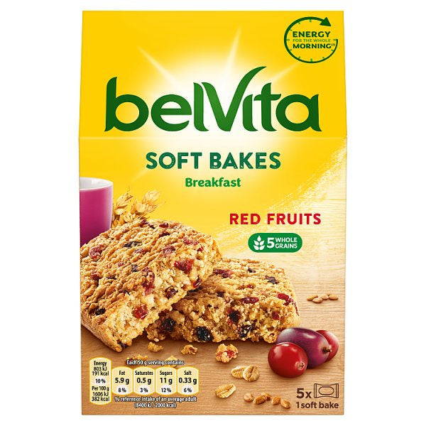 Belvita Breakfast Soft Bakes - Red Fruits (5)