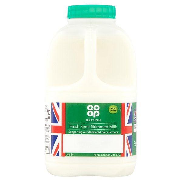Co-op 1pt Semi-skimmed Fresh Milk