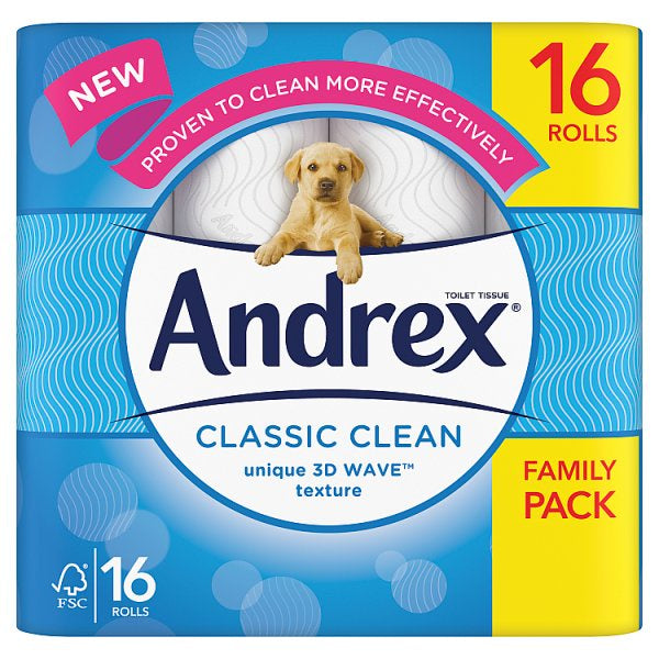 Andrex Classic Clean Toilet Tissue 16pk*#