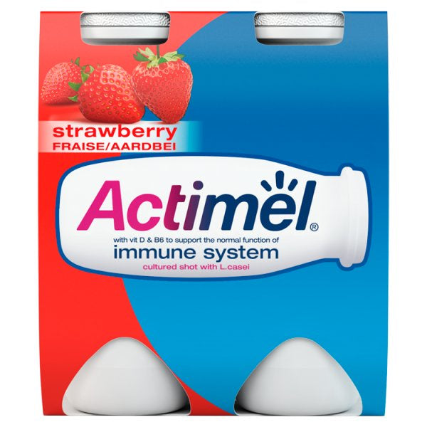 Actimel Strawberry Yogurt Drinks 4pk