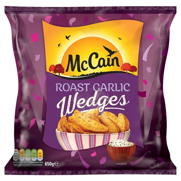 McCain Garlic Wedges 650g #