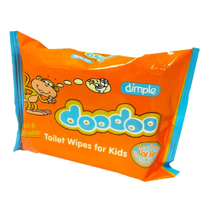 DooDoo's Kids Moist Toilet Wipes 60s*