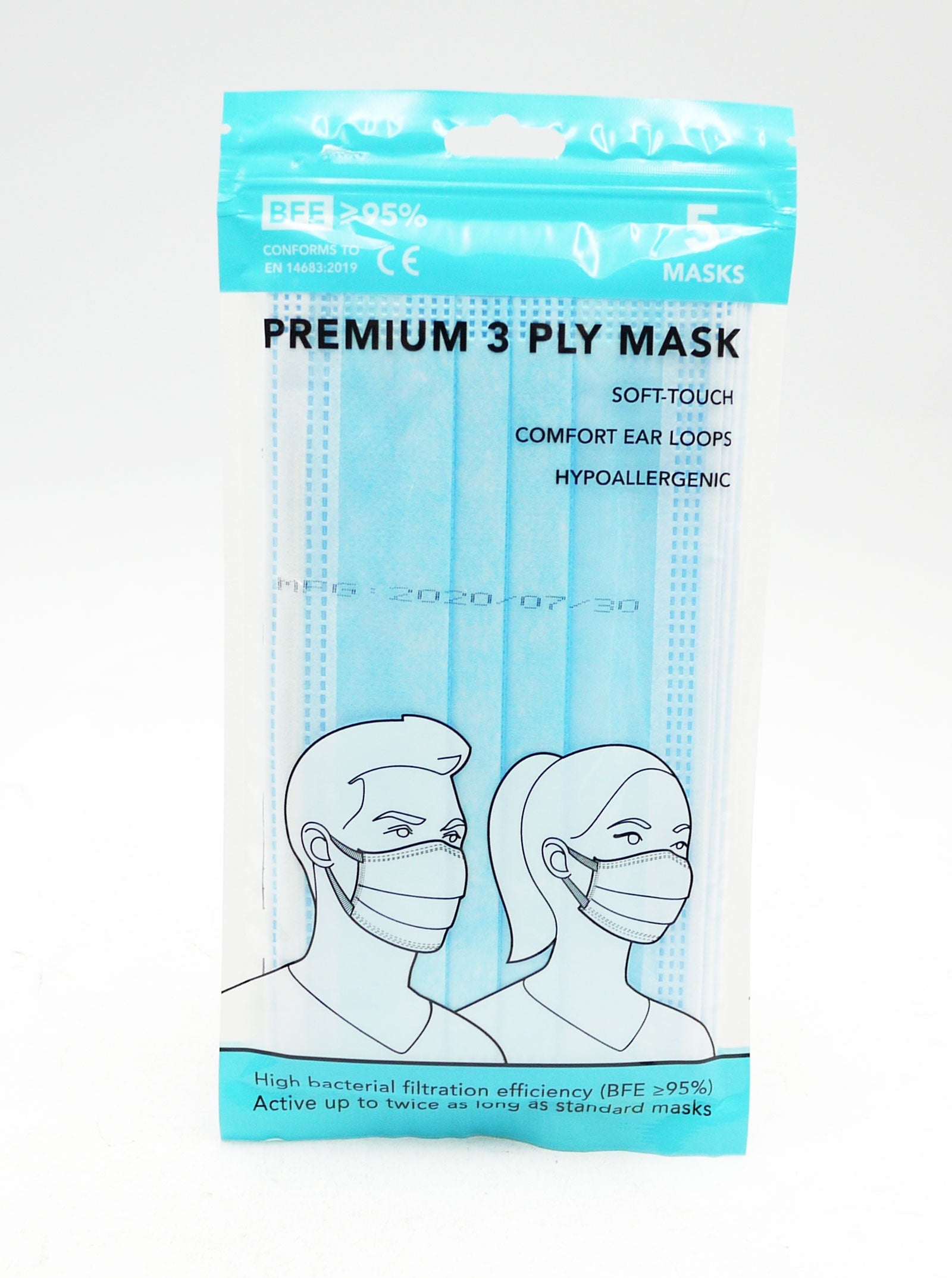Rayburn Premium 3ply Face Mask 5pk