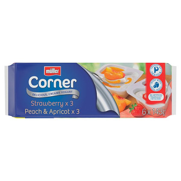 Muller Corner Yogurts Fruit Variety 6pk #