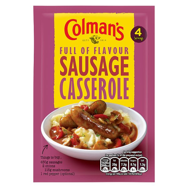 Colman's Sausage Casserole Mix 39g #