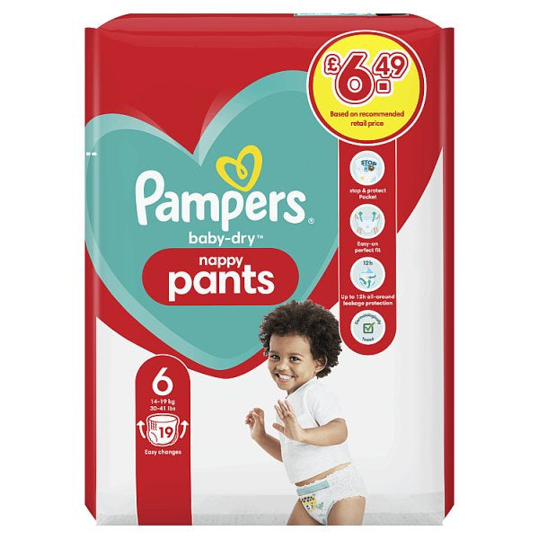 Pampers Babydry Nappy Pants S6 Carry Pk
