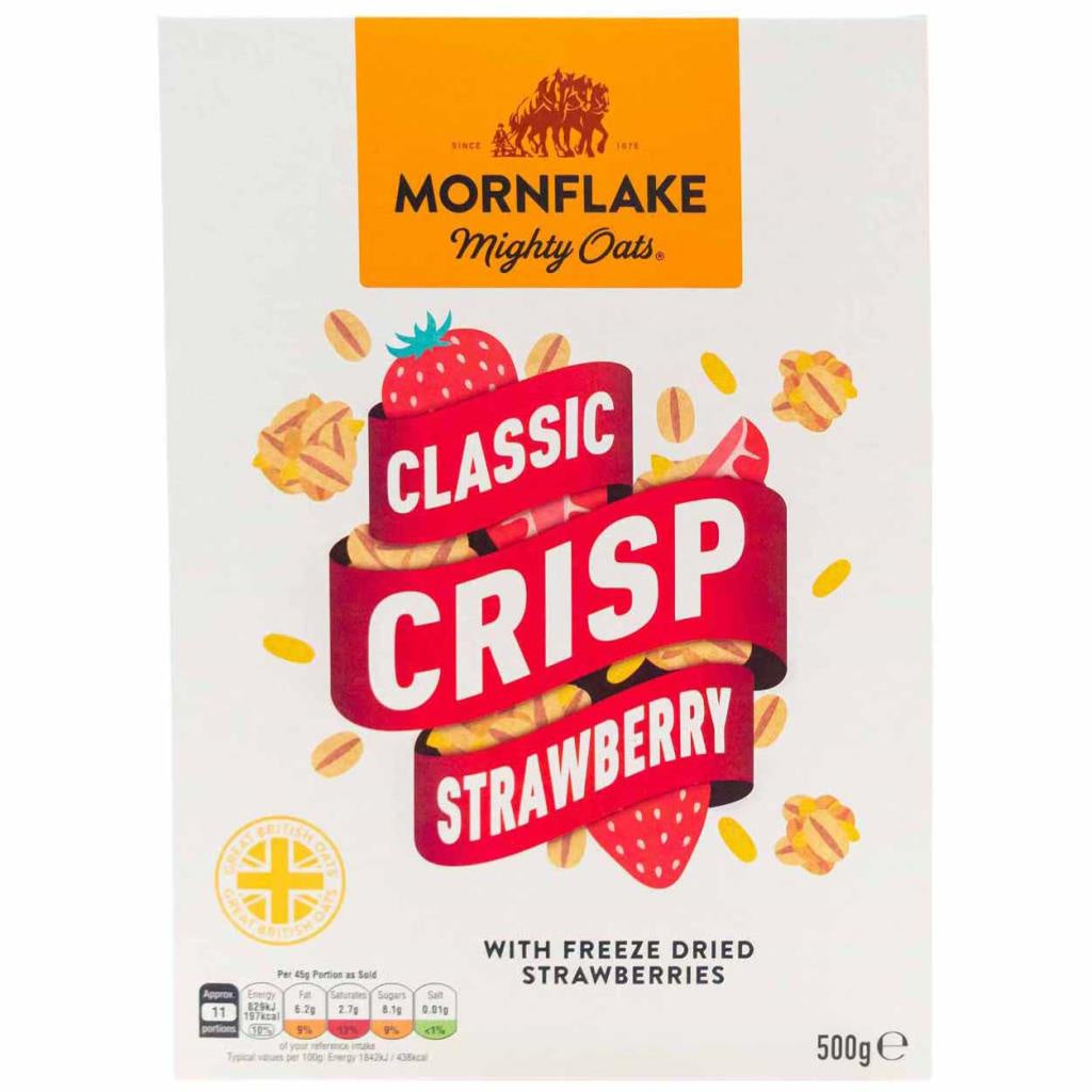 Mornflake Strawberry Crisp (500g)