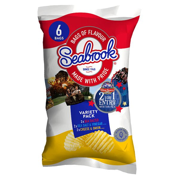 Seabrook Crisps Variety 6pk*