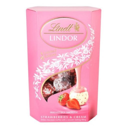 Lindt Lindor Strawberries & Cream 200g *