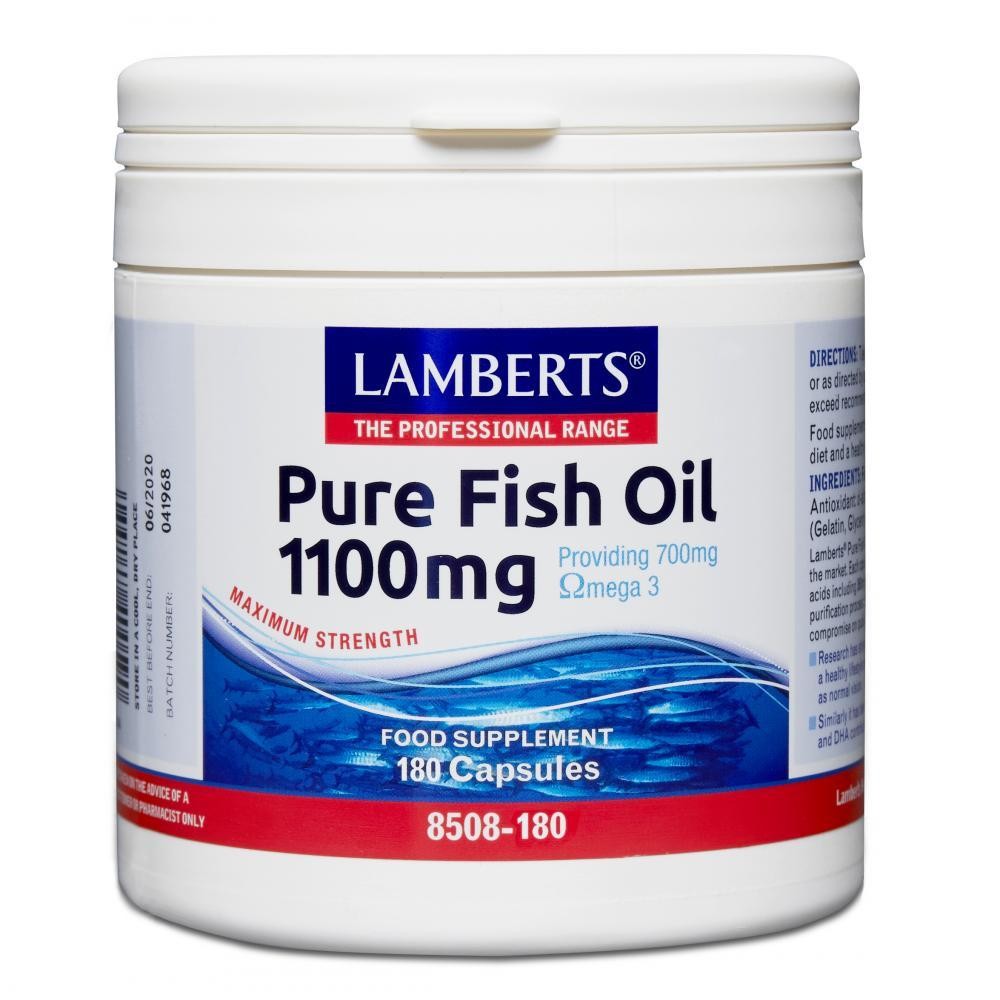 H01-8508/180 Lamberts Pure Fish Oil 1100mg*