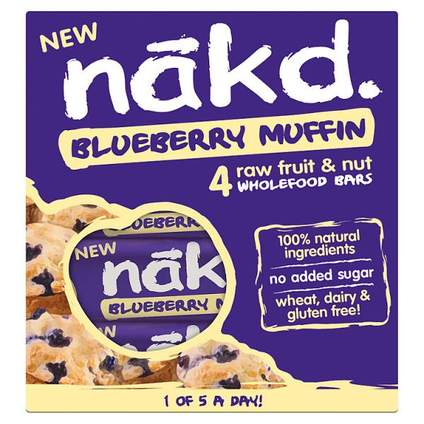 Nakd Bars Blueberry Muffin 4 pk*