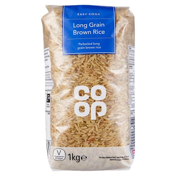 Co-op Brown Easy Cook Long Grain Rice 1kg