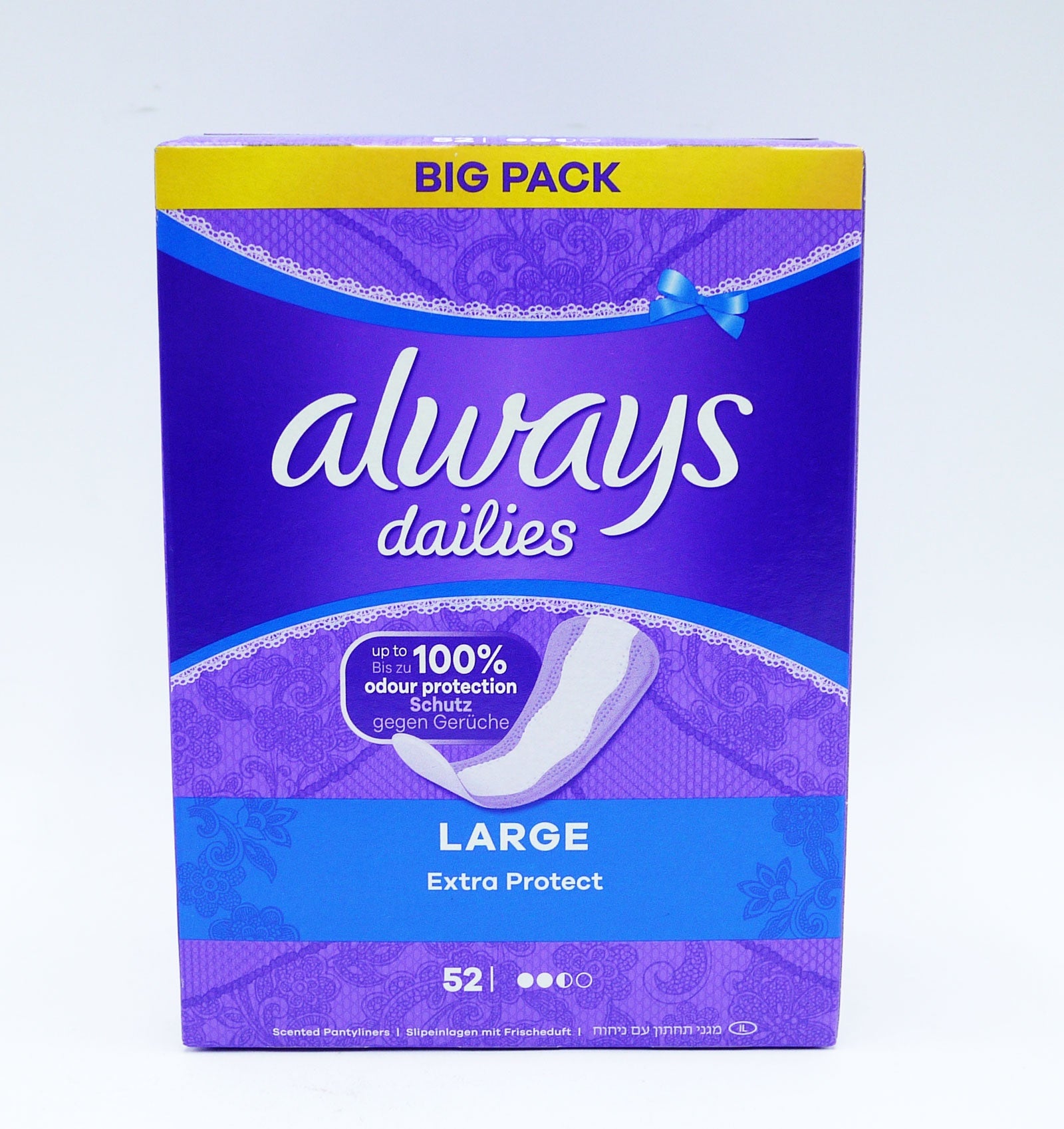 Always Dailies Liners Large - 52's