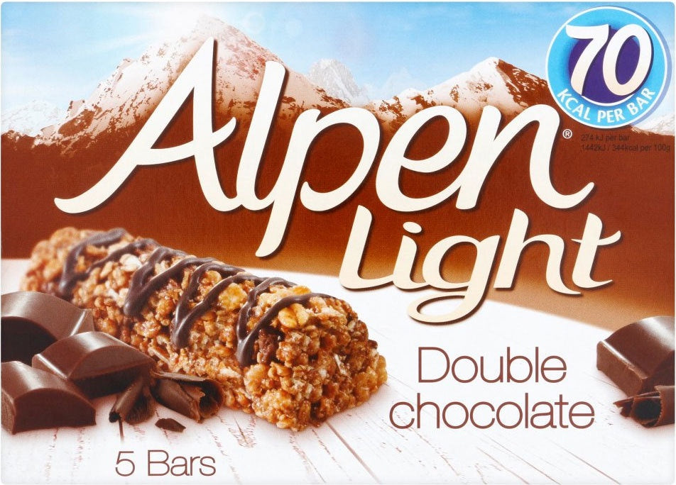Alpen Light Double Chocolate Cereal Bars 5pk*