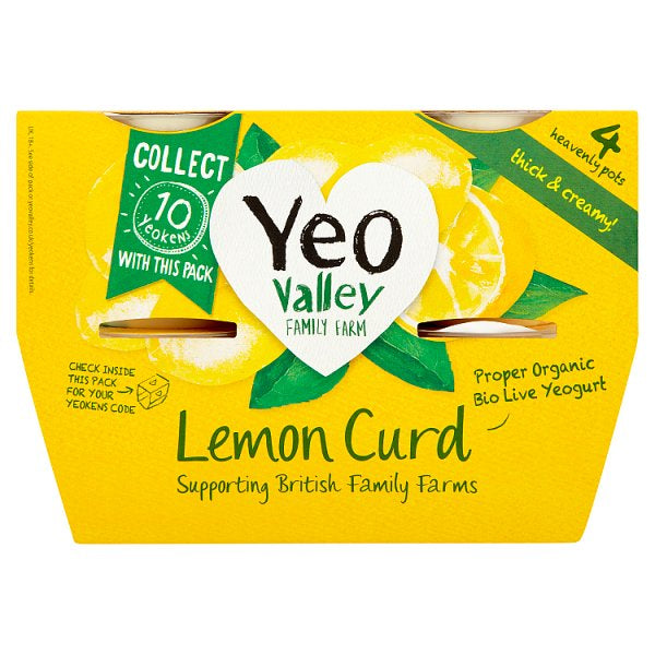 Yeo Valley Lemon Curd Yogurt 4 x 120g