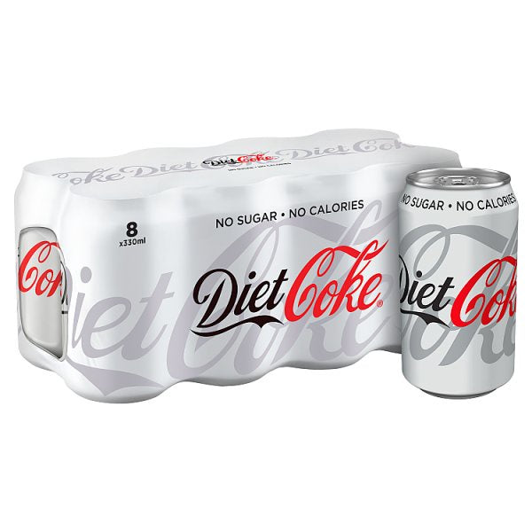 Diet Coca Cola Cans 8x330ml*