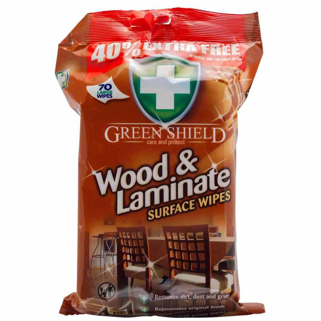 Green Shield Wood & Laminate Surface Wipes (50+20)*