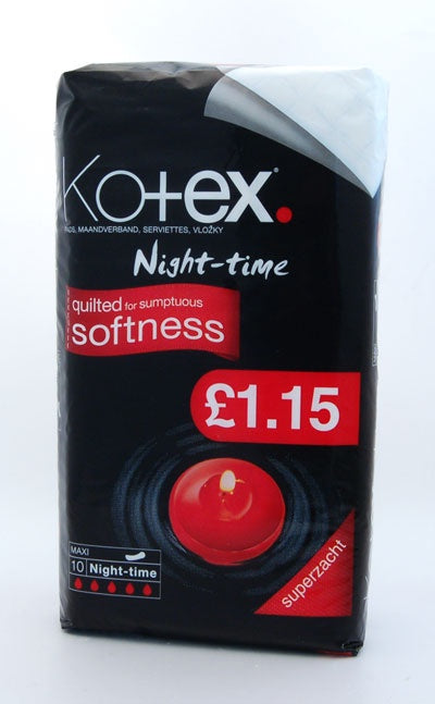 Kotex Maxi Nite Sanitary Towels 10pk