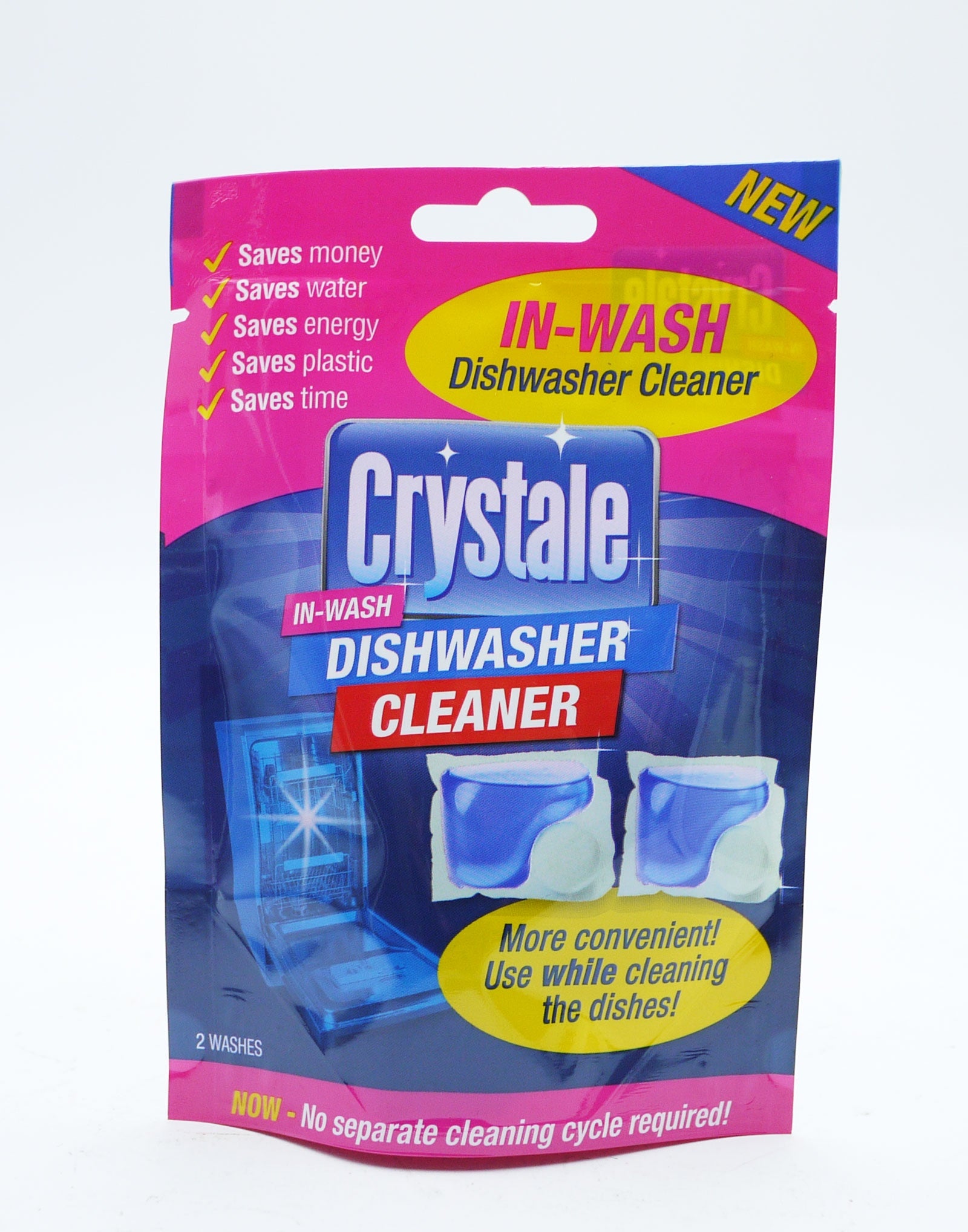 Crystale InWash Dishwasher Cleaner Capsules (2pk)*