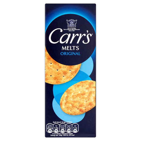 Carr's Melts Original 150g