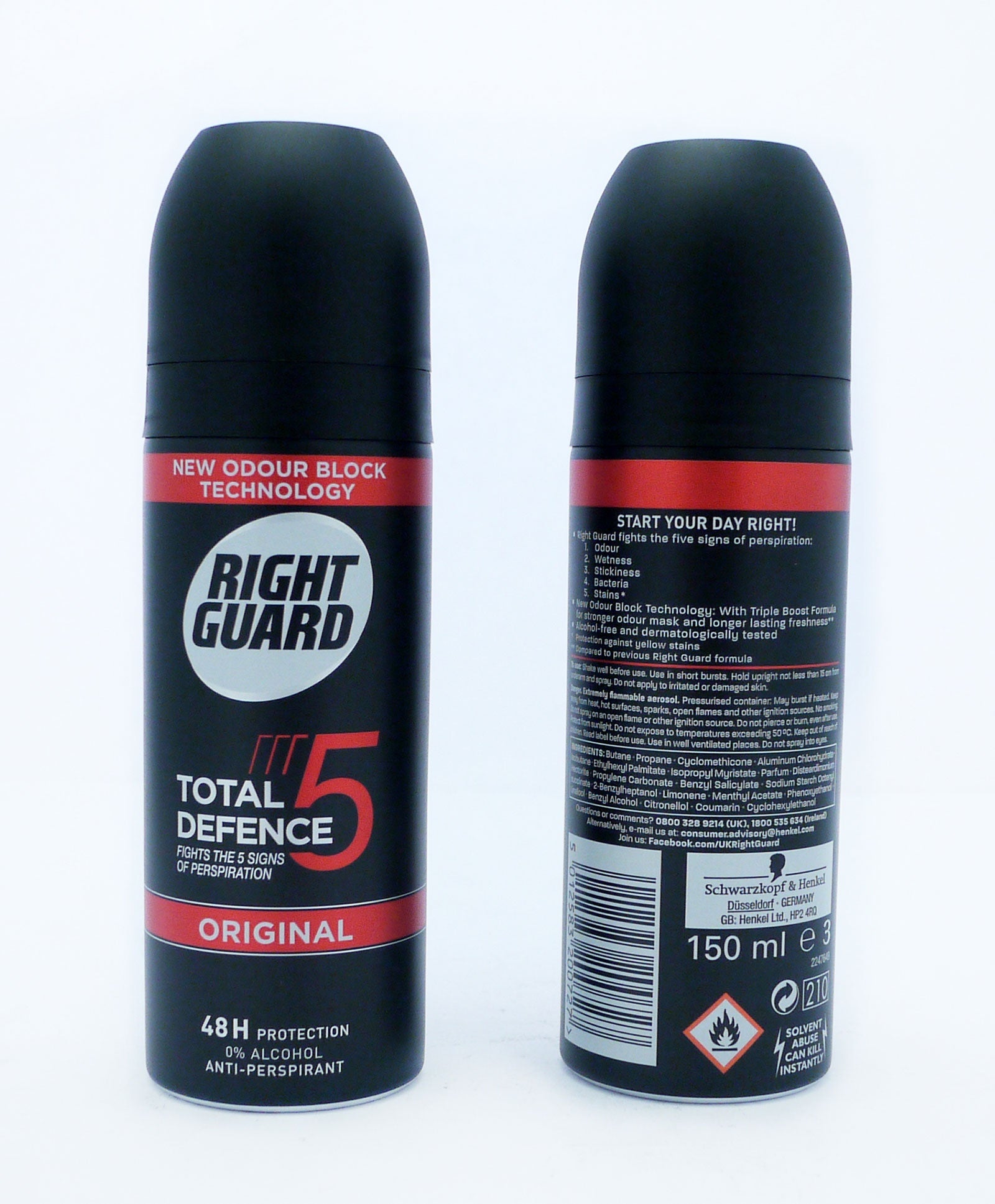 Right Guard A/P Deodorant Total Defense Original 150ml*
