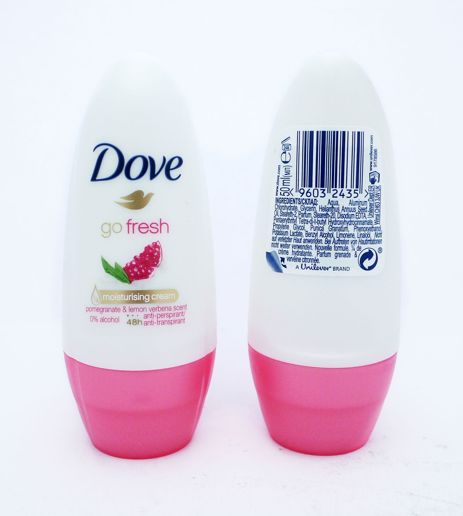 Dove Roll On Deodorant Women Fresh Pomegranate 50ml *