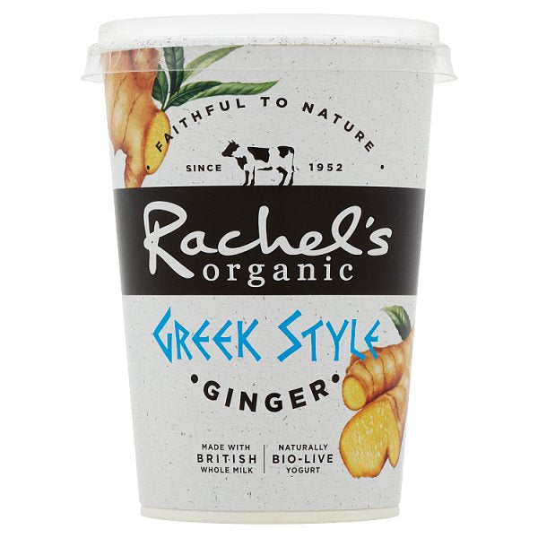 Rachels Organic Greek Style Ginger Yoghurt 450g
