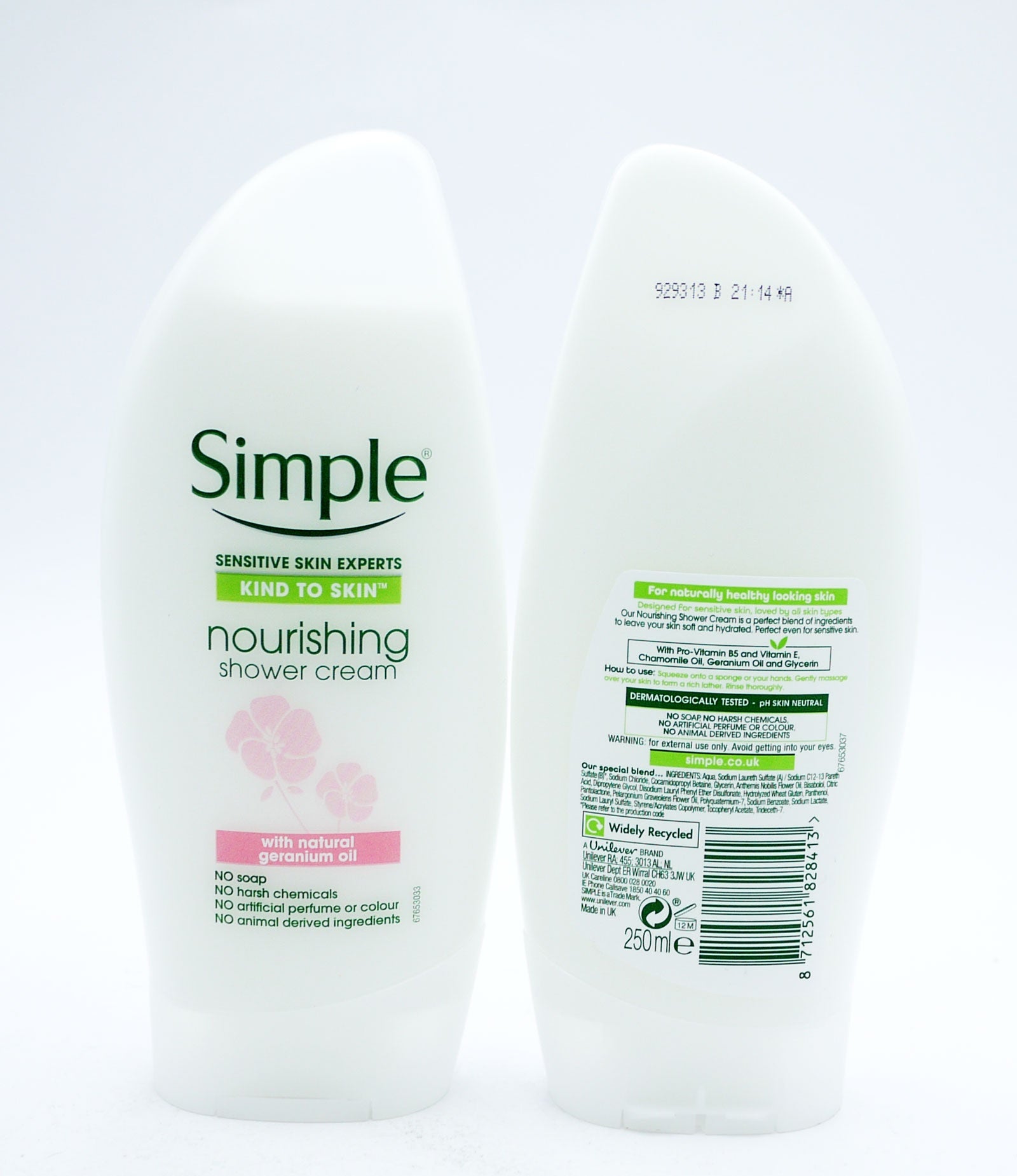Simple Shower Cream Nourishing 250ml*