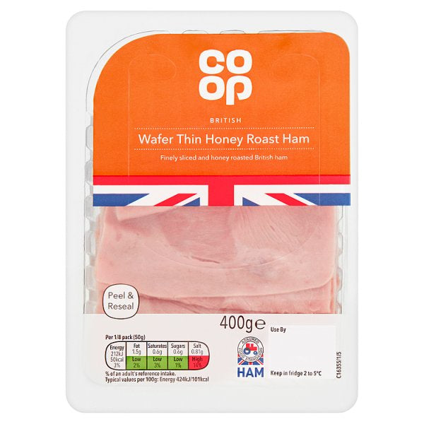 Co-op Wafer Thin Honey Roast Ham 400g