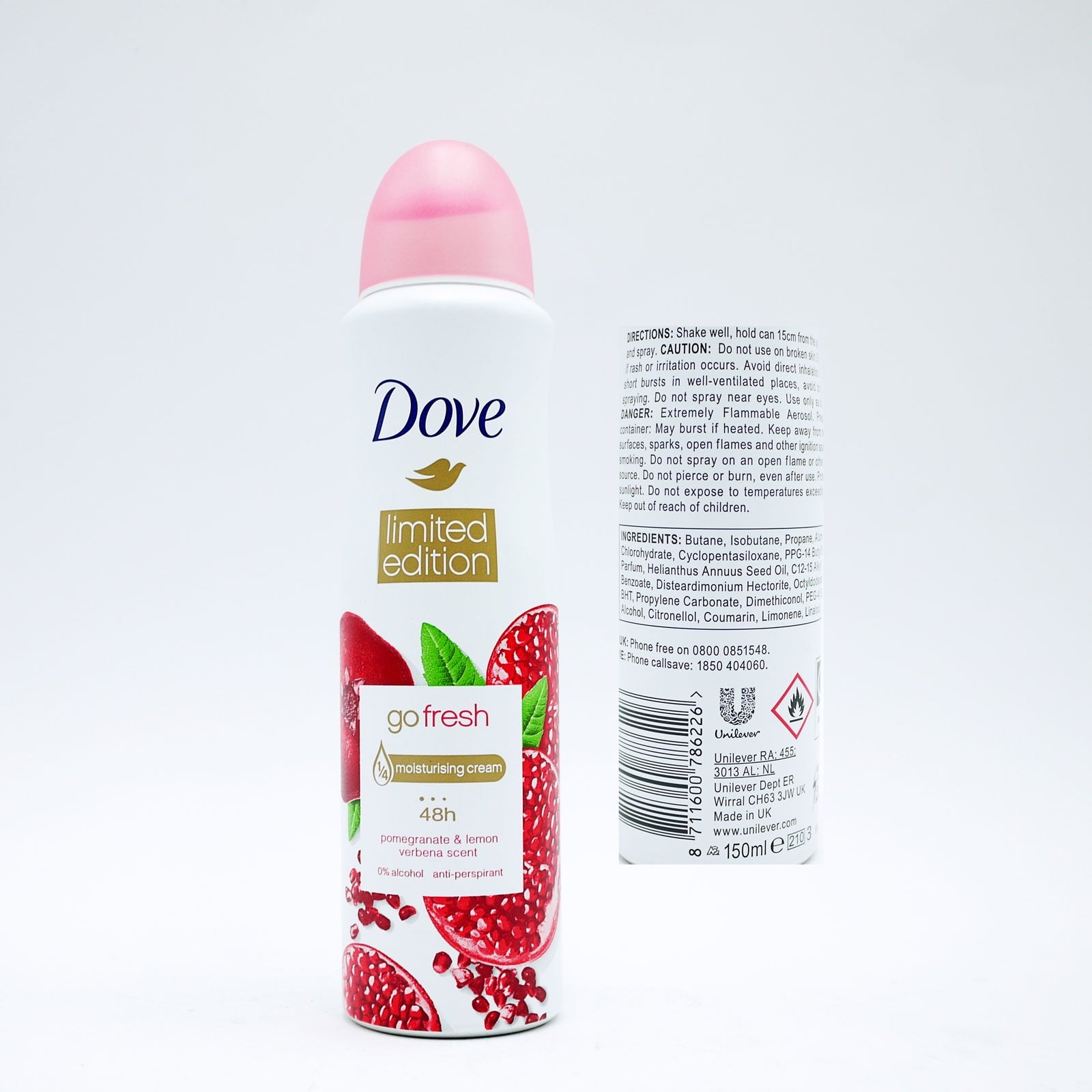 Dove A/P Deodorant Pomegranate 150ml *