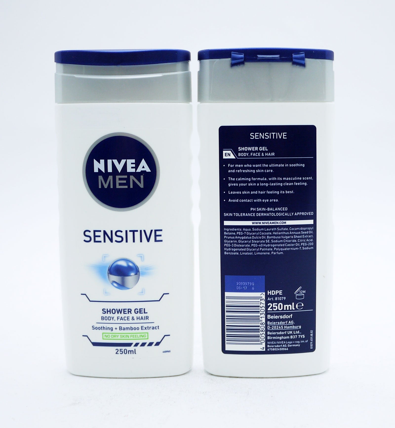 Nivea Shower Gel Men Sensitive 250ml*
