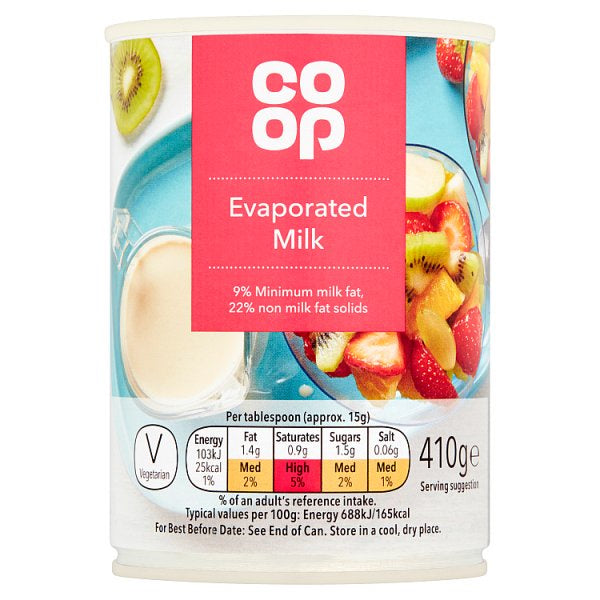 Co-op Evaporated Milk 410g