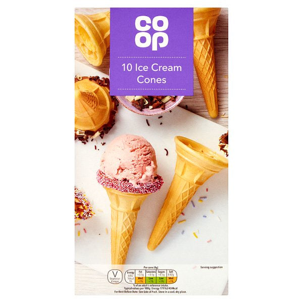 Co-Op Ice Cream Cones (10pk)