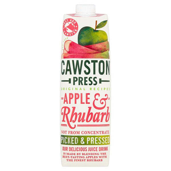 Cawston Press Apple & Rhubarb Juice 1L*
