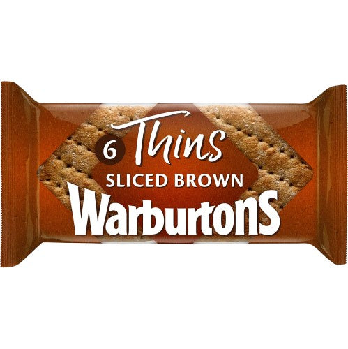 Warburtons 6 Brown Sandwich Thins